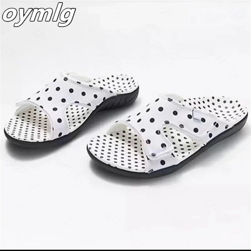 

Slippers women wear 2022 summer new fashion wave point casual all-match comfortable sandals and slippers shoes woman