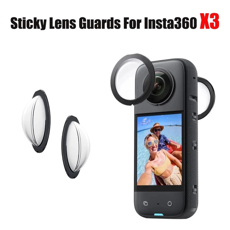 

Sticky Lens Guards For Insta360 X3 Body Cover Lens Protector For Insta 360 One X3 Panoramic Action Camera Protective Accessories