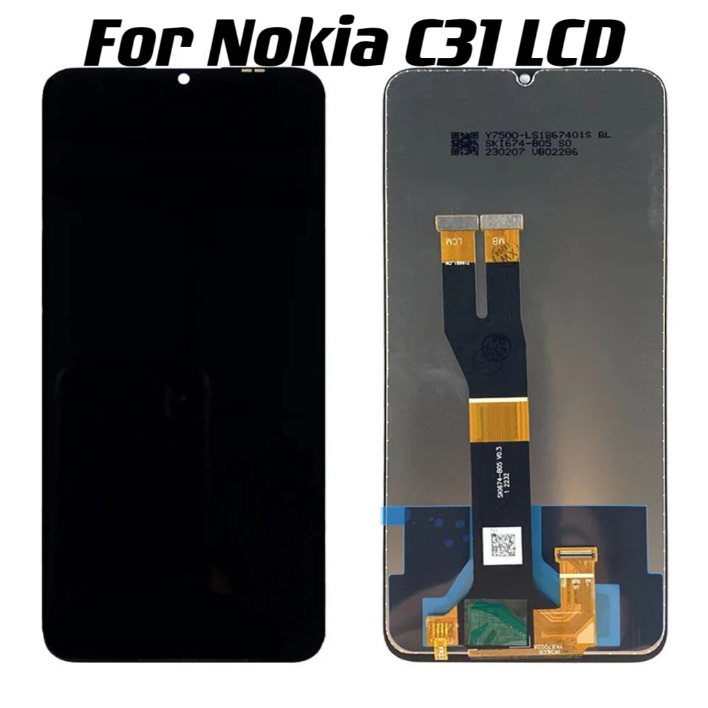 

Original 6.75" For Nokia C31 LCD T Display Touch Screen Digitizer For TA-1499 TA-1497 TA-1493 Assembly Repair Part Replacement
