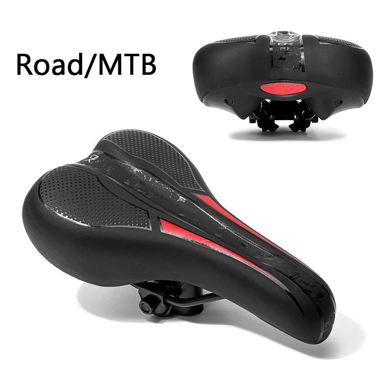 

Bicycle Saddle Comfortable Road Mountain Bike Seat Cushion Soft Breathable Shock-absorption Universal Road MTB Seat