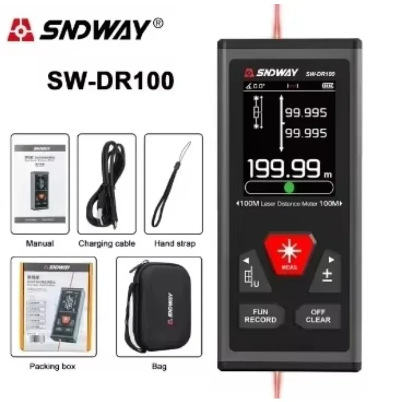 

SNDWAY Двойной лазерный дальномер 60/100 м