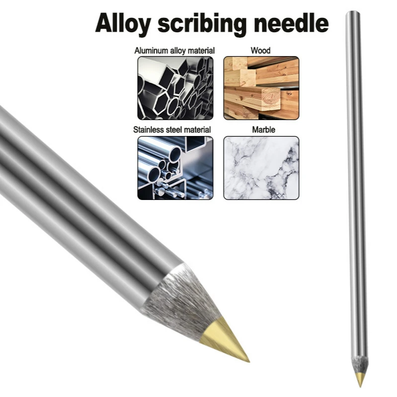 

Alloy Scribe Pen Metal Wood Glass Tile Cutting Marker Pencil Carbide Scriber Pen Metal Lettering Pen Hand Tools