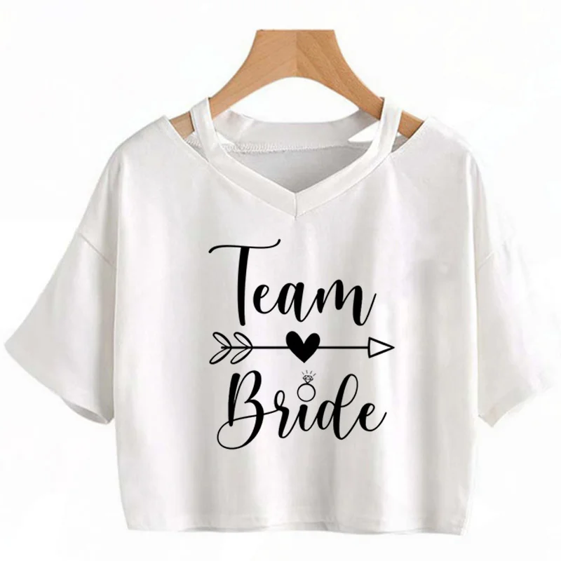 

team bride t shirt men streetwear casual white t shirt print graphic top tees aesthetic
