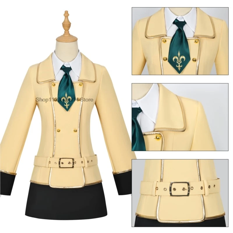 Код аниме Geasss косплей Ширли Фенет костюм JK Эшфорд школьная форма платье парики