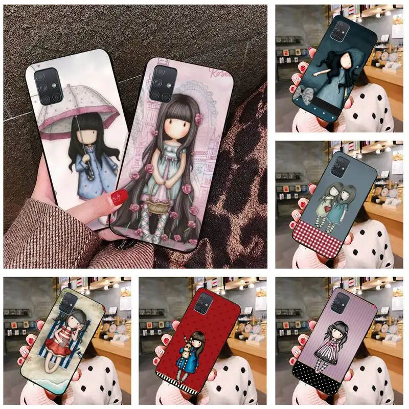 

Santoro Gorjuss cute cartoon girl Phone Case For Samsung Galaxy A52 A21S A02S A12 A31 A81 A10 A30 A32 A50 A80 A71 A51 5G