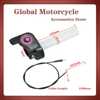 Grips Settle Twist Throttle Clamp Plastic Aluminum With Throttle Cable For Motorcycle Pit Dirt Bike Motocross ATV Offroad Quad