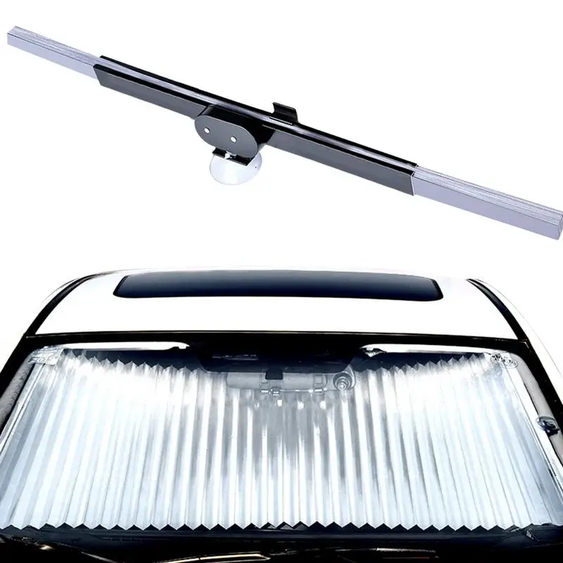 

Car Windshield Sun Shade Retractable Automotive Interior Sun Protection Durable Suction Power Car Sun Shades Keep Vehicle Cool