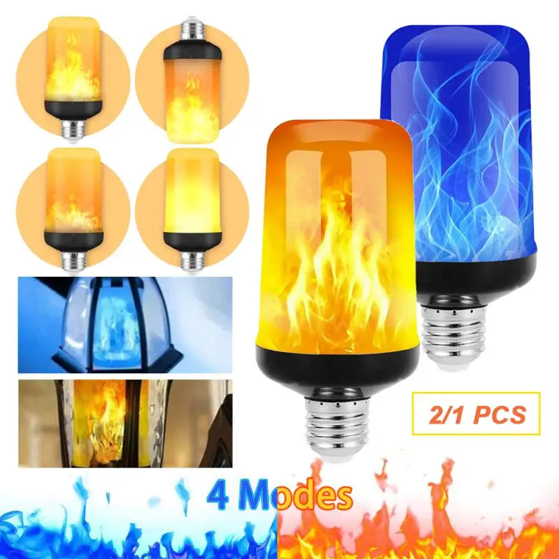 

Flame Light Bulbs E27 E26 B22 LED Light Torch Fire Lamp Flame Effect Light Bulb Flickering Emulation Bulb 4 Model AC 85-265V