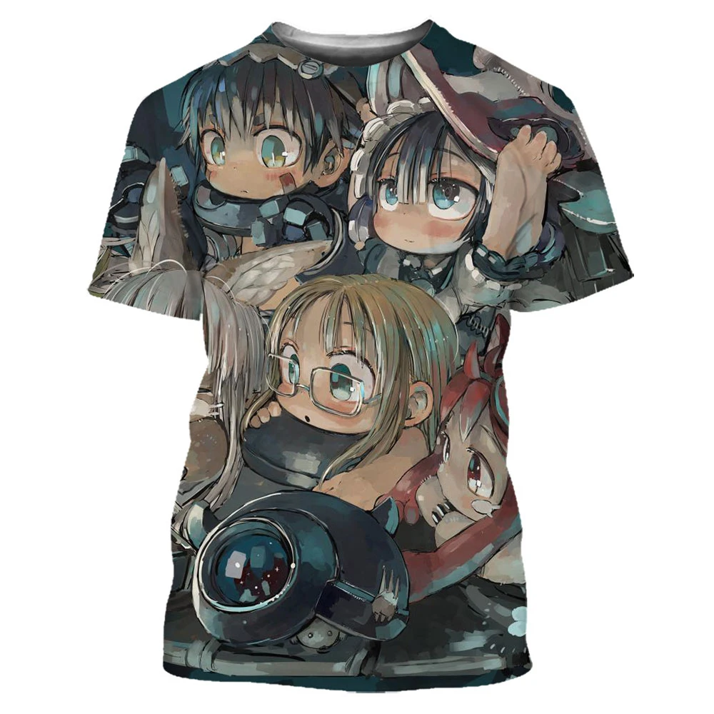 

Made In Abyss T-Shirts Anime 3D Print Streetwear Men Women Casual Fashion Oversized Short Sleeve T Shirt Kids Tees Tops Clothing