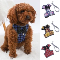 dog collars with elegant bow necktie traction rope adjustable pet harness for small medium dogs cat chest strap vest accessories