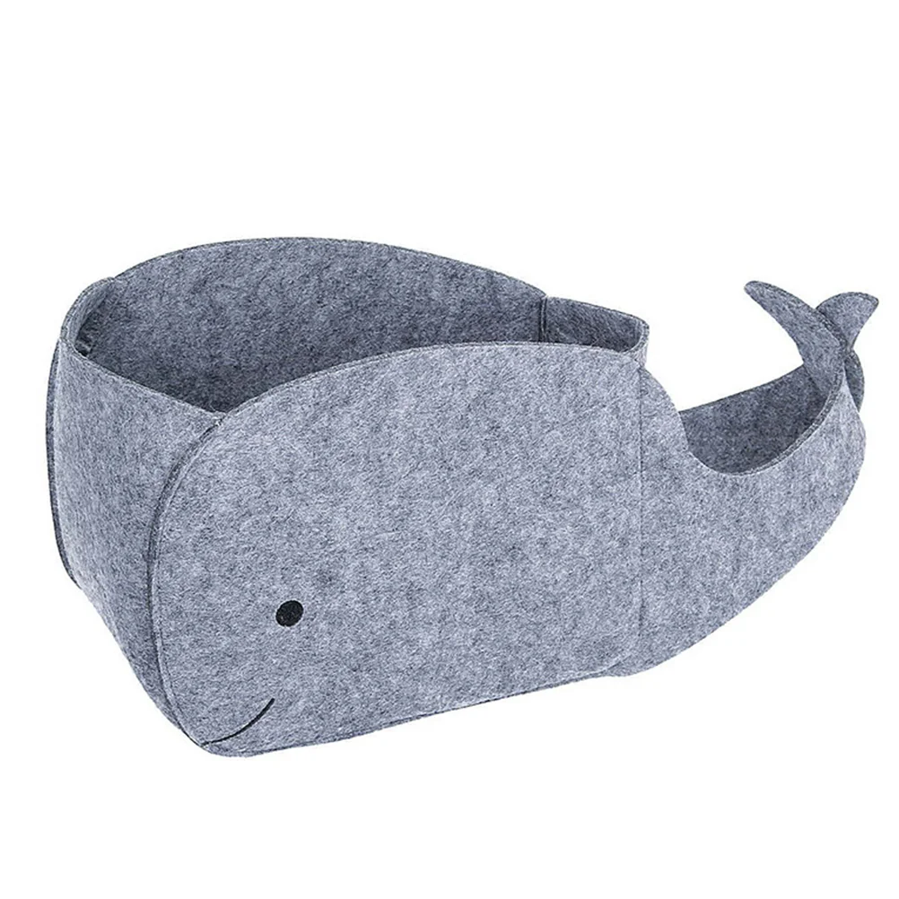 

Storage Basket Bin Felt Foldable Whale Fabric Organizer Bins Shaped Toy Baby Home Laundry Collapsible Baskets Sundries Shelf