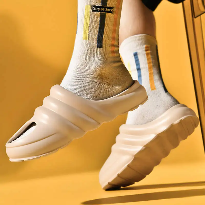 

White Sandals Gold Slippers For Guests Designer For Top Brand Summer Rubber Flip Flops Daddy Men Shoes 2021 Comfortable Tennis