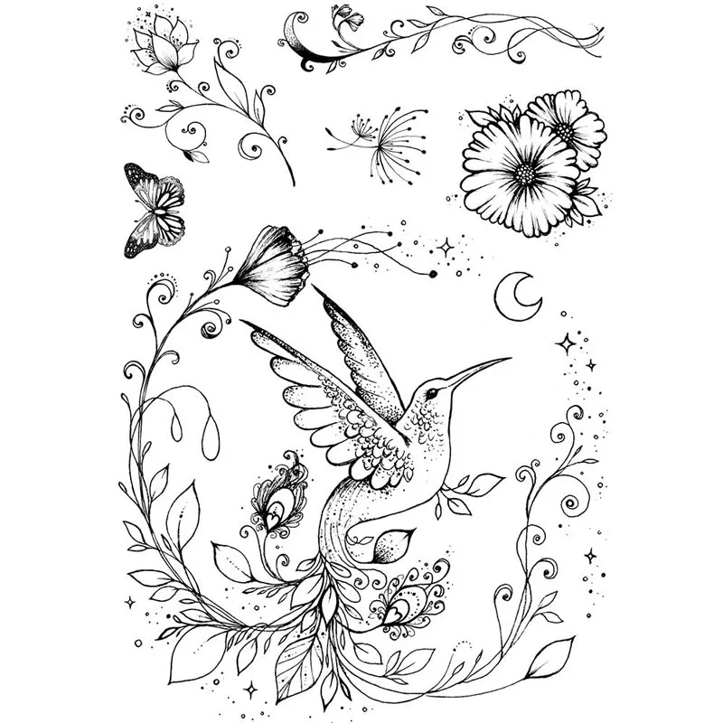 

Штамп прозрачный силиконовый для скрапбукинга, 6x8,2 дюйма, X15