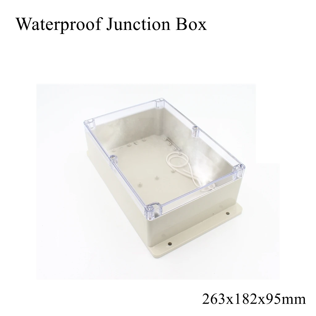 Распределительная коробка 230x150x87 мм, ясное прозрачное покрытие IP65 ABS PC, водонепроницаемые пластиковые корпуса, чехол для инструмента