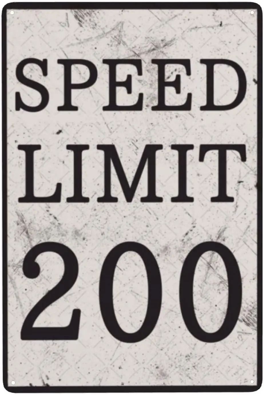 Скорость Lmt 200 миль в час Metl Tn Sgn Slow Down Rust Free lumnum Wether Resstnt Wterproof Durble Esy для крепления