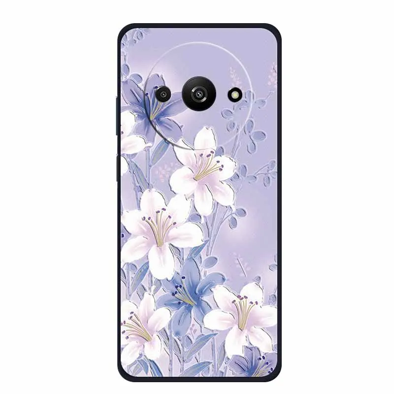 Чехол с 3D тиснением для Xiaomi Redmi A3x чехол телефона цветами противоударный