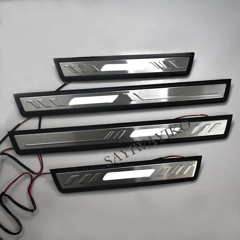 

Подходит для Toyota camry 2012 2014-2017, Camry 7-го поколения, порог двери, светодиодный порог, аксессуары для педалей, защитная наклейка для автомобиля