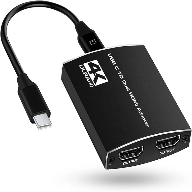 USB C на 2 HDMI-совместимые двойные 4K дисплеи Цифровой AV адаптер для MacBook Pro Mac Air IPad Type |