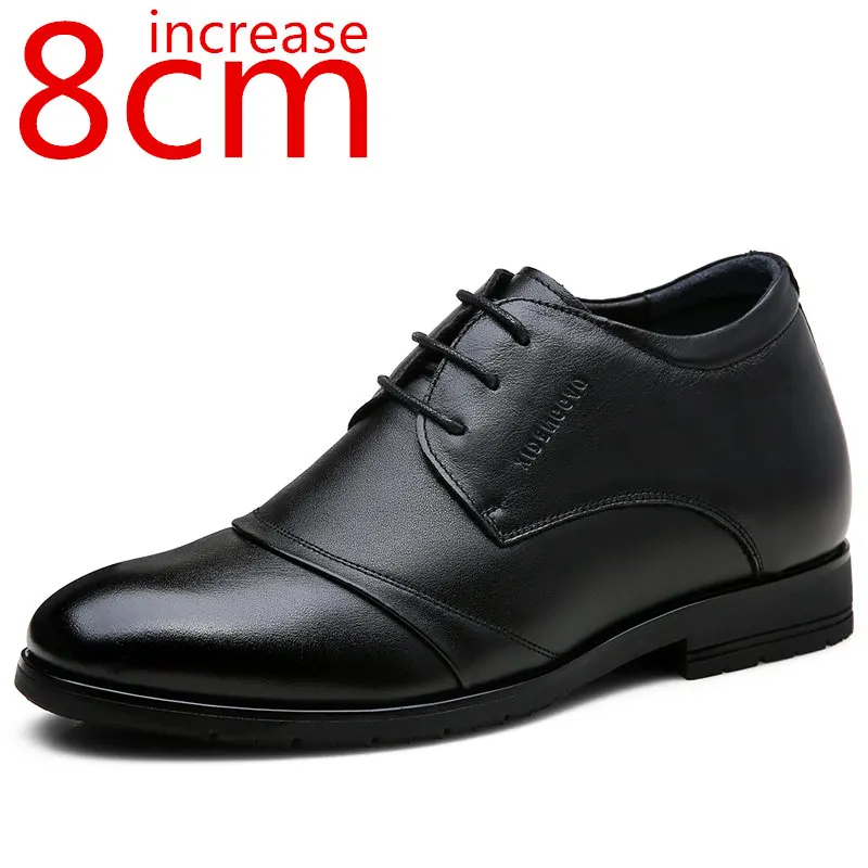 

Мужская Уличная обувь из натуральной кожи, увеличивающая рост, 8 см