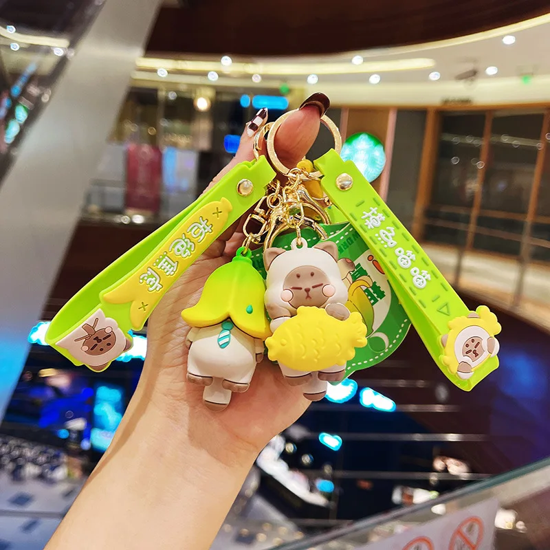 

Cute Funny Banana Keychain Handbag Pendant