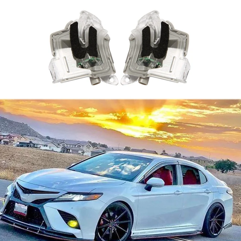 

Car LED Side Rearview Mirror Indicator Turn Signal Light for Toyota Camry C-HR 2018-2021 81740-06080 81730-06100