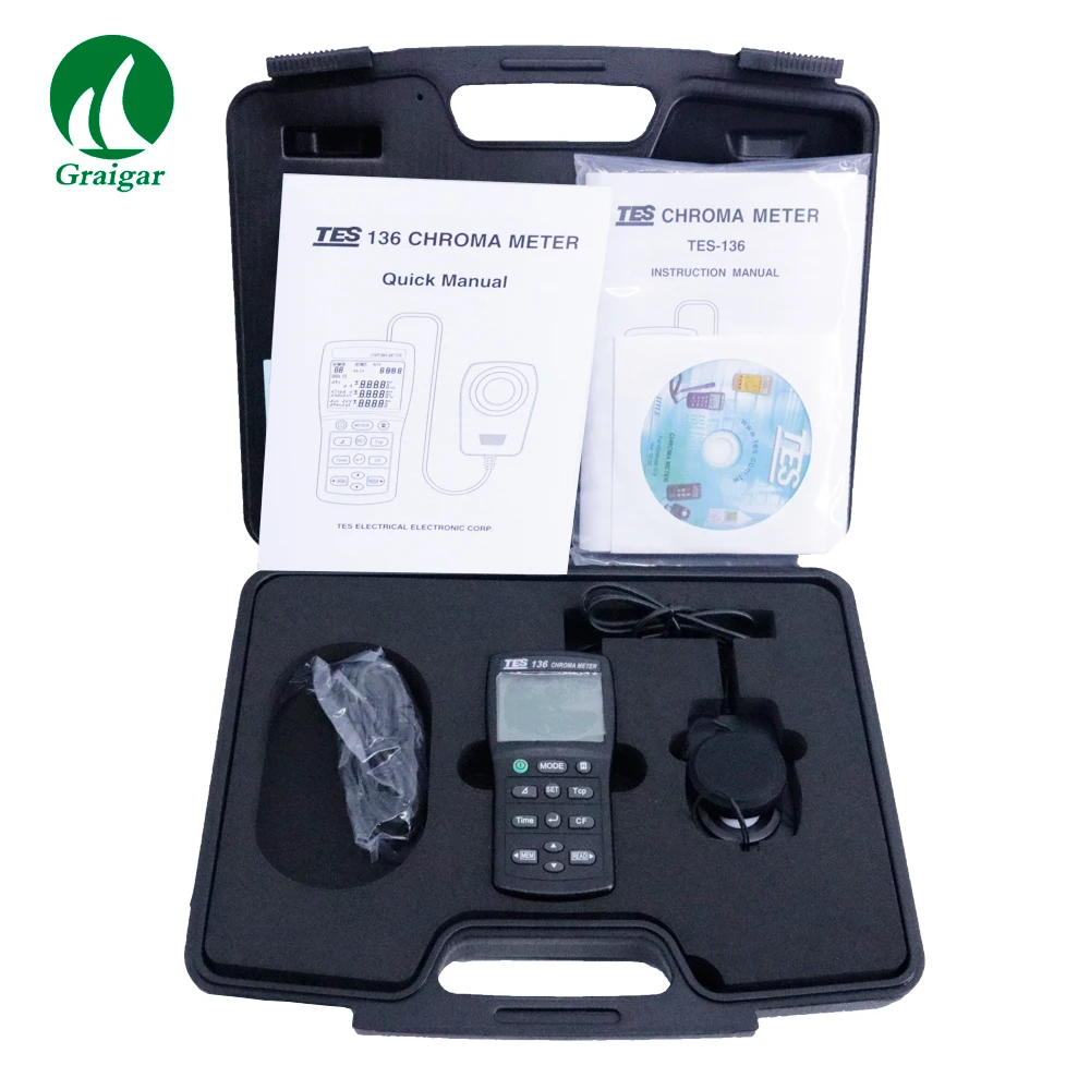 

TES-136 Chroma Meter Illuminometer Meter with Data Logger Function TES136