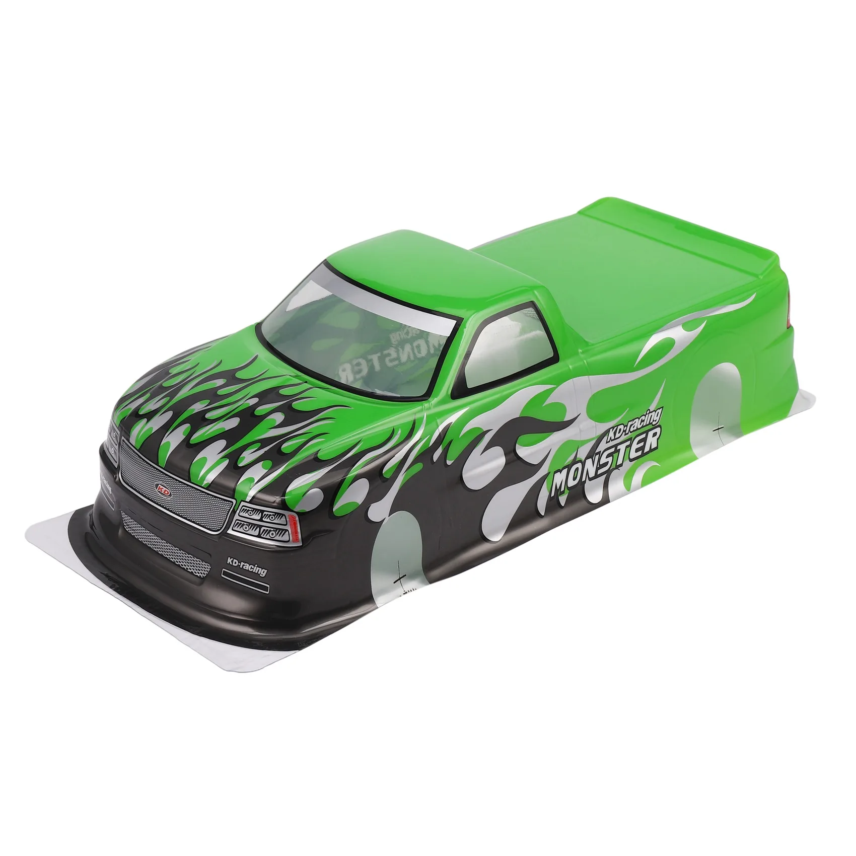 

for 1/10 RC Car Venom T-10 PVC Painted Body Shell 1/10 RC Car Pick Up Truck Width 205Mm Wheelbase 255Mm,Green