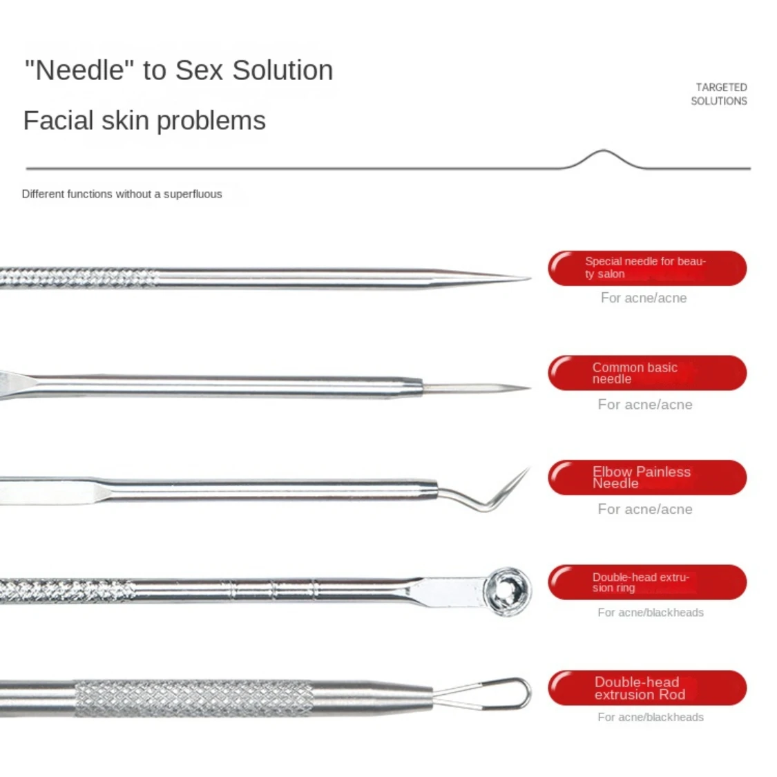 8 шт./набор инструменты для удаления чёрных точек на лице