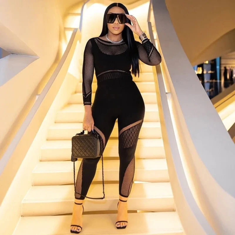 Сексуальный женский комбинезон эластичный трикотажный бесшовный Облегающий