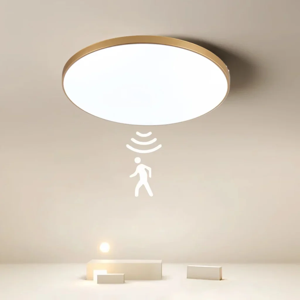 Умный светодиодный потолочный светильник с радаром движения голосовой датчик