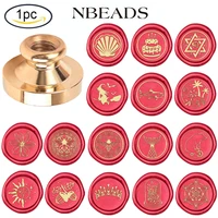 1pc wax seal stamp head shell removable sealing brass stamp head for creative gift envelopes invitations cards