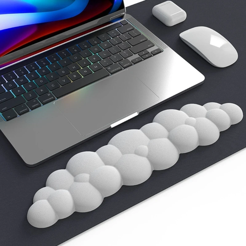 

Cloud Shape Wrist Rest Pad PU and Rubber Base Memory Foam Pads