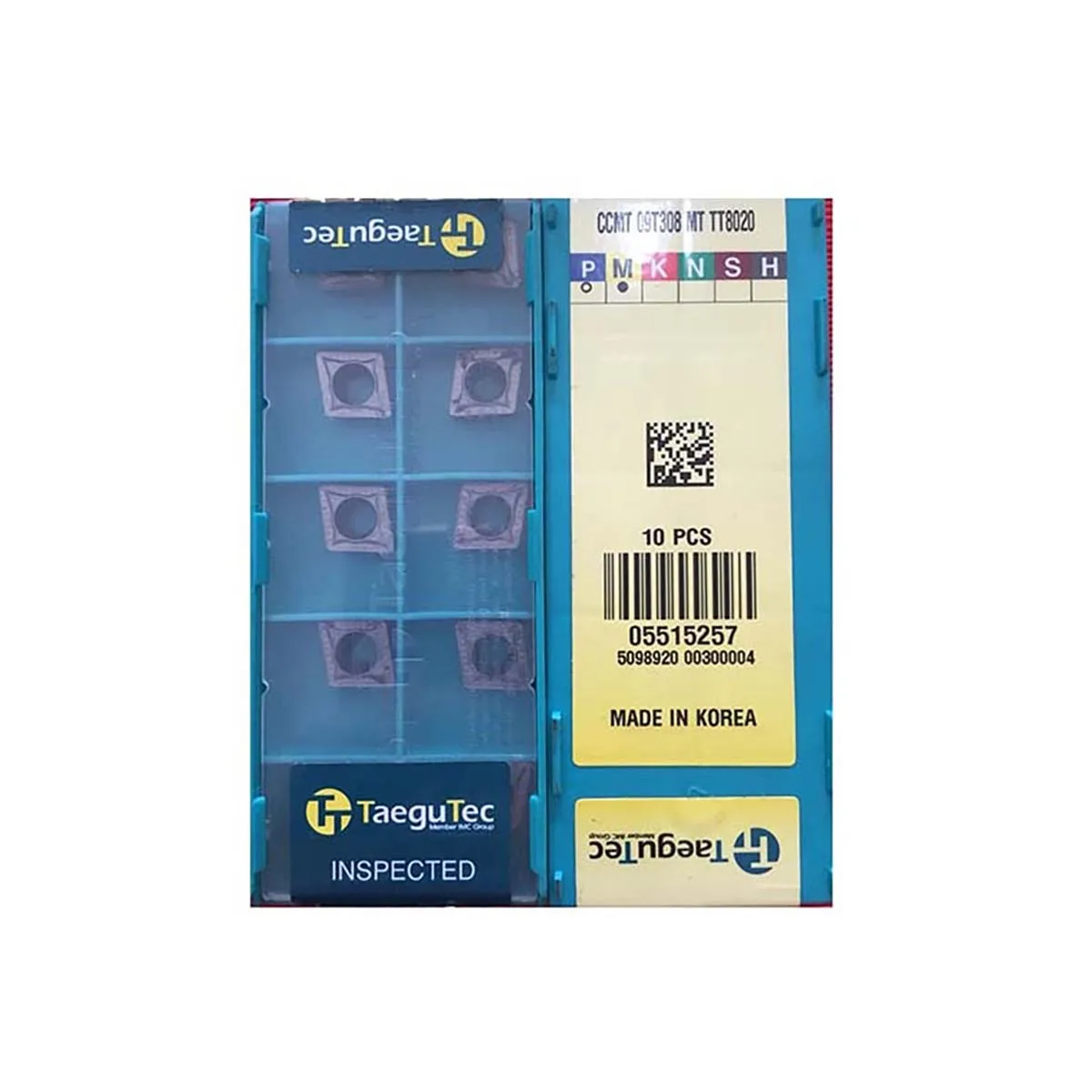 

TaeguTec 100% Original CCMT CCMT09 CCMT09T308 PC TT9080 CCMT09T302 FA CT3000 Medium Carbide Turning Inserts