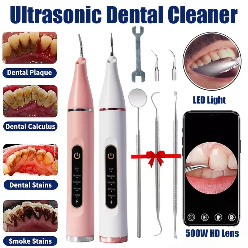 

Ultrasonic Dental Calculus Remover Teeth Cleaner Dental Cleaning Teeth Whitening Scaler Dental Tartar Remover Oral Care
