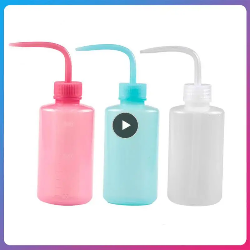 

250ml Eyelash Cleaning Elbow Bottle Leak Proof Water Easy To Squeeze Eyelash Cleaning Auxiliary Tool Curved Mouth Empty Bottle