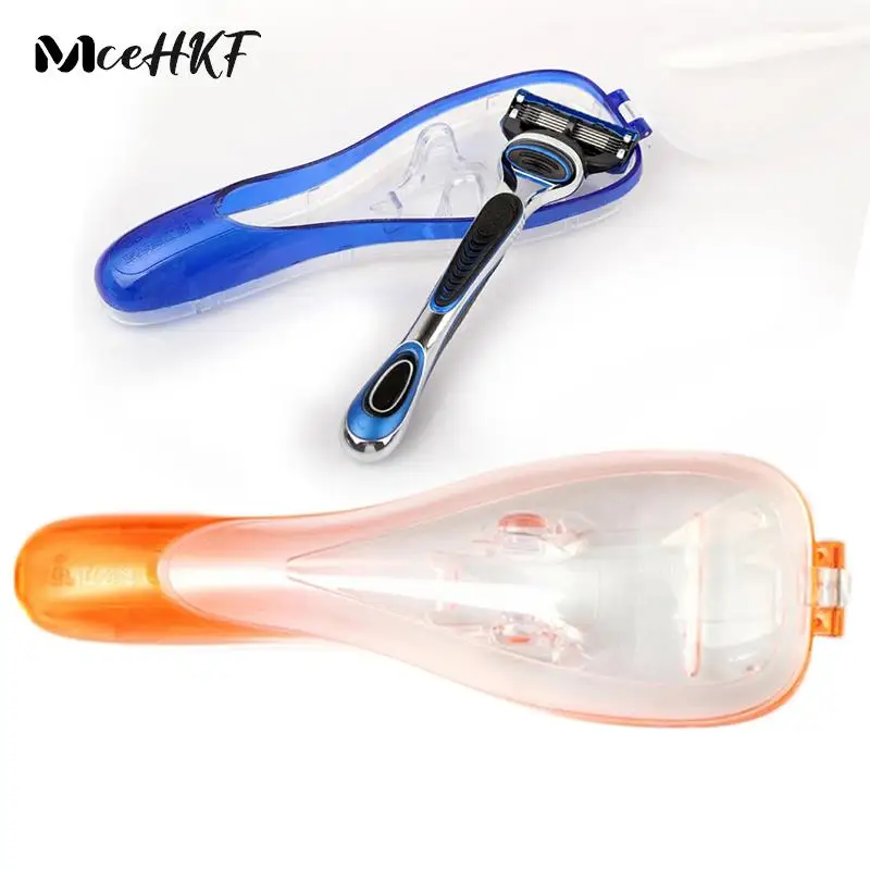 

1PCS Portable Men's Razor Blades Holder Box Shaving Machine Razor Holder Portable Travel Shaver Holder Box Case