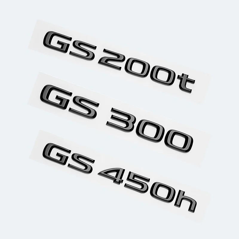 Для Lexus GS200t GS250 GS300 GS350 GS430 GS460 GS450h HYBRID задний багажник логотип глянцевый черный ABS