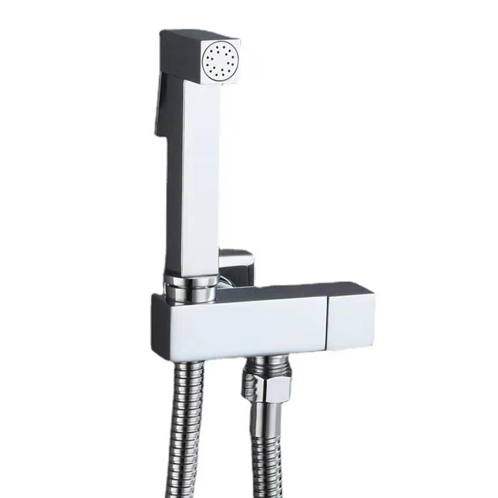 

1 Set Brass Bidet Faucet Single Cold Water Tap Handheld Bidet Spray Shower Set Toilet Shattaf Sprayer Douche Hygienic Shower