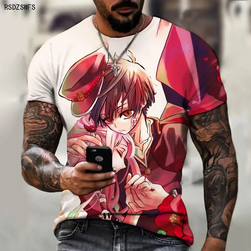 

Starfall Night Cartoon Anime 3D Three-dimensional Printing Men's T-shirt Summer Sports Streetwear Short Sleeve Breathable Cool