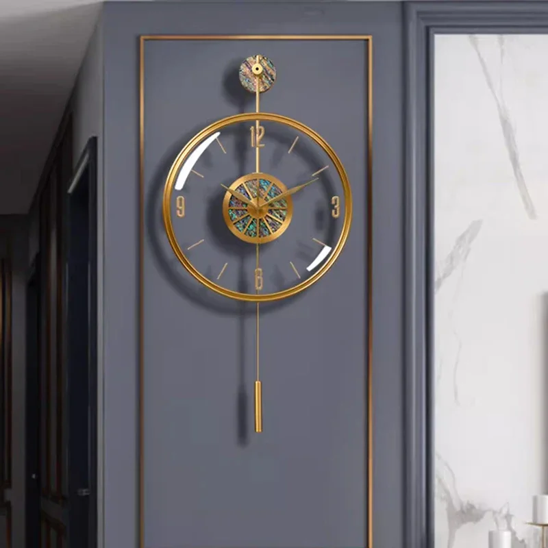 Цифровые металлические настенные часы для гостиной роскошные механизмы ванной