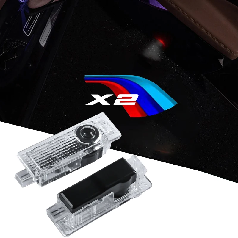 

2X Led Bmw Accessories Car Door Light Logo Laser Projector Welcome Lamp Welcome Light Ghost For BMW X2 F39 Car Accessories