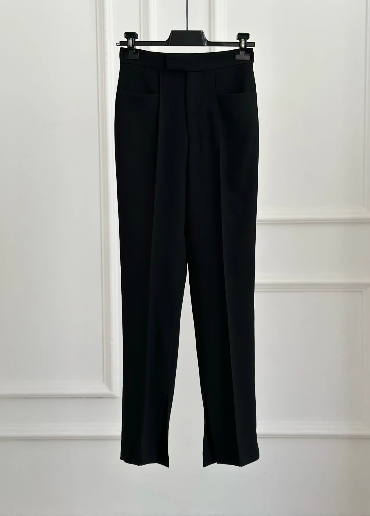 New slit suit pants classic single item version of the texture of the first-class slimming show straight legs