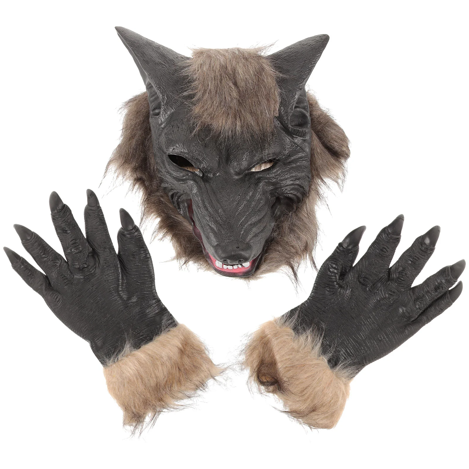 

Holloween Wolf and Claws Horror Werewolf Dress Costume Role Play Props