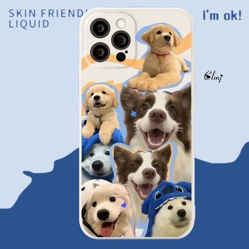 Чехол для телефона Clmj Clumj Cute Dog Puppy iPhone 13 Mini 11 Pro 14 Plus 12 XS XR X силиконового защитного