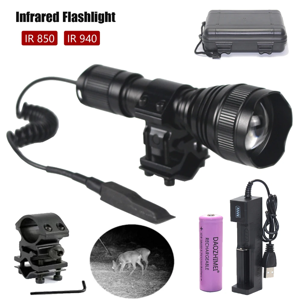 Фото Инфракрасный фонарик T21 IR Hunting 18650 нм/Нм №1
