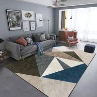 green light luxury art geometric carpet living room study bedroom sofa coffee table mat lounge rug washable bathroom doormat