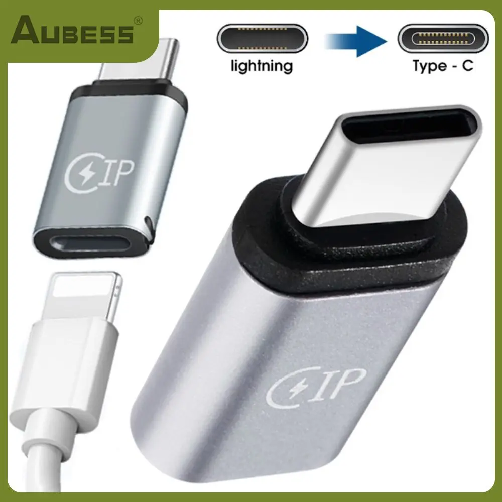 

Aluminum Alloy Type C Adapter Lighting Public Conversion Type-c Parent Adapter Mobile Phone Adapter For Iphone 5v2.1a Charging