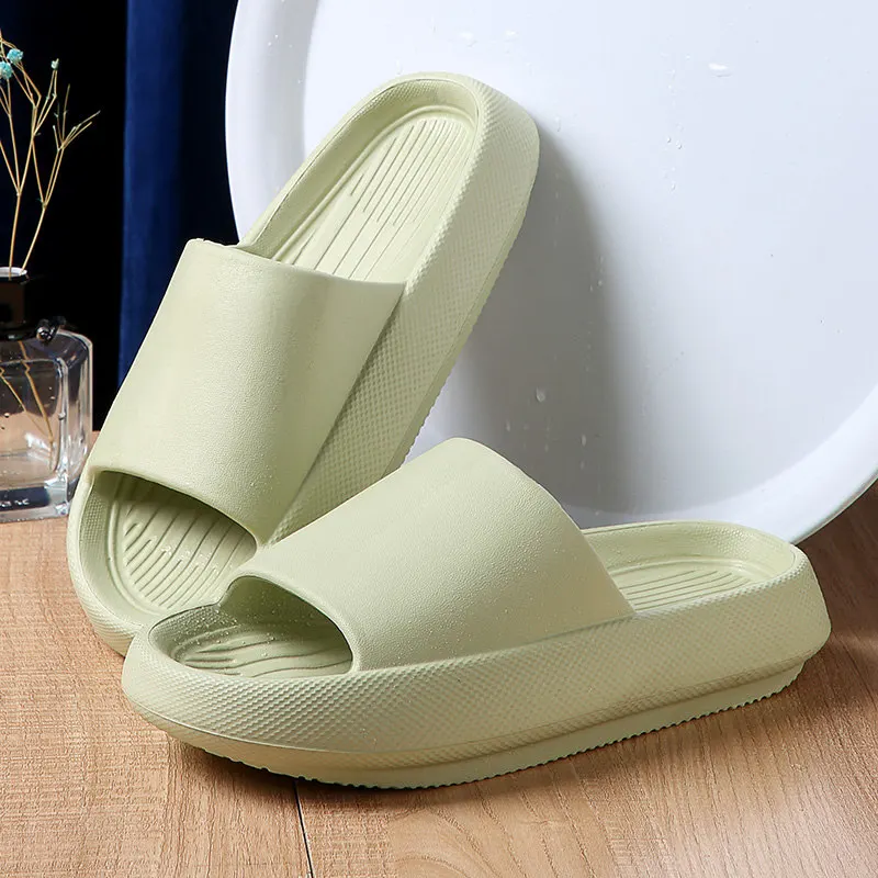

Slides Women Summer Bathroom Shoes EVA Thick Platform Sandals Home Indoor Anti-slip Men Ladies Slippers Outdoor Beach Flip Flops