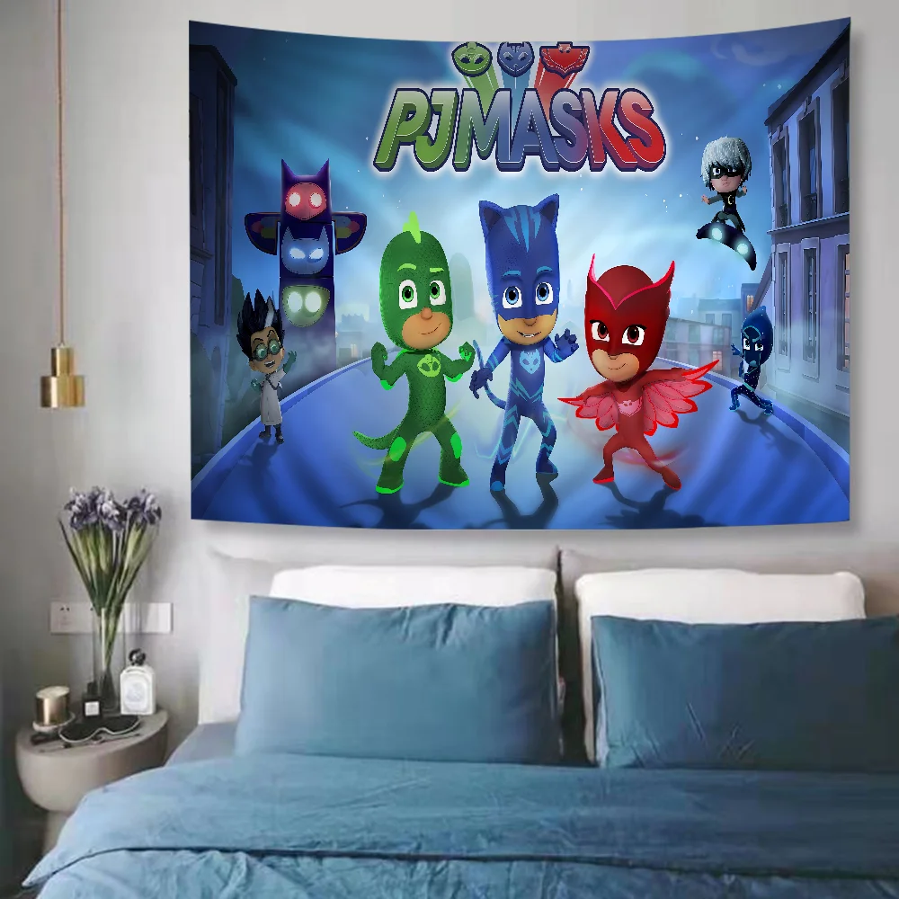 Большой настенный гобелен с принтом PJ M-Masks дешевый в стиле хиппи богемный