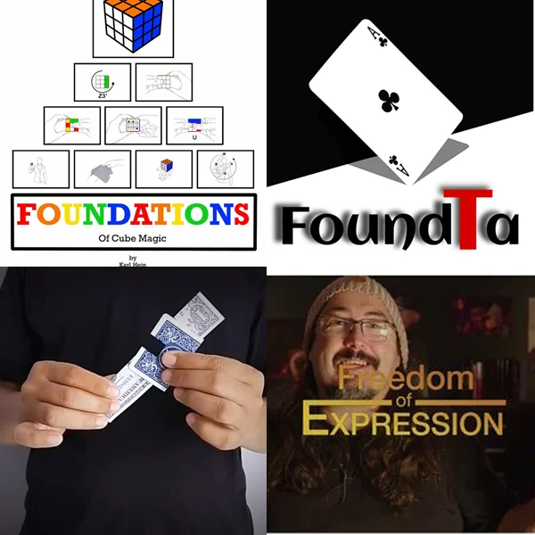 

Foundations of Cube Magic by Karl Hein，FoundTa by Radja Syailendra，Gap Out by Asmadi，Freedom Of Expression by Dani Daortiz magic